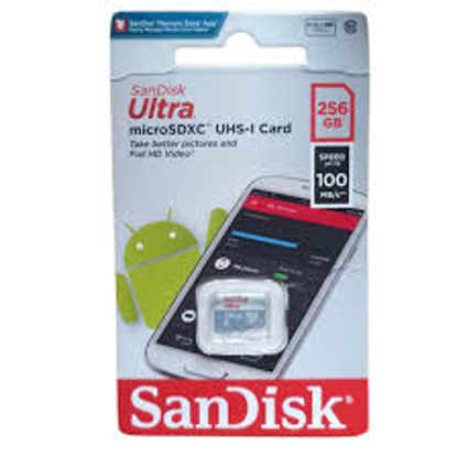 Agrandir l'image de Carte Mémoire Micro SD - 256Go - Sandisk Image de Carte Mémoire Micro SD - 256Go - Sandisk